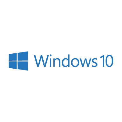 blue windows 10 logo on white background